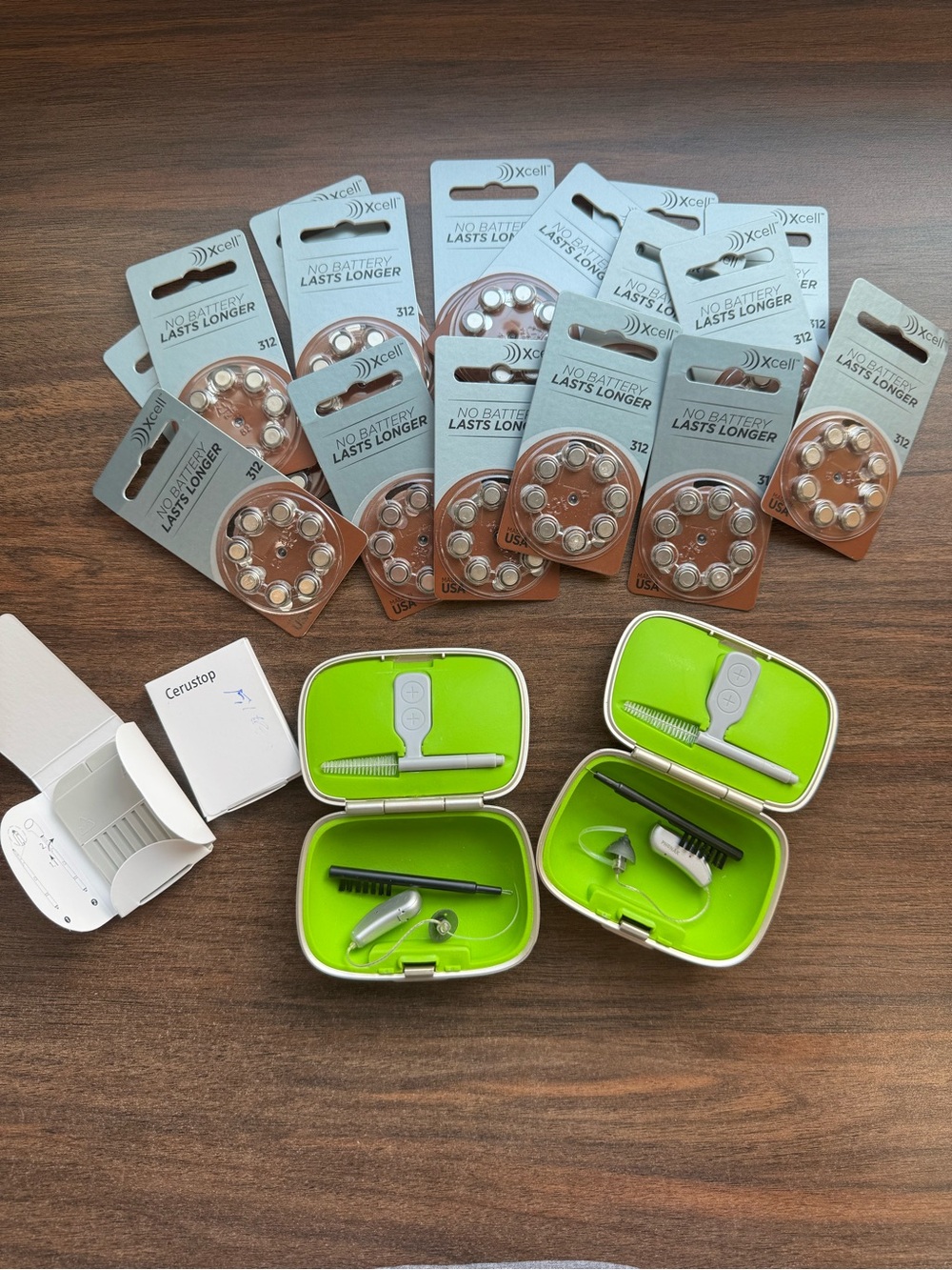 Hearing aid bundle with 128 batteries included